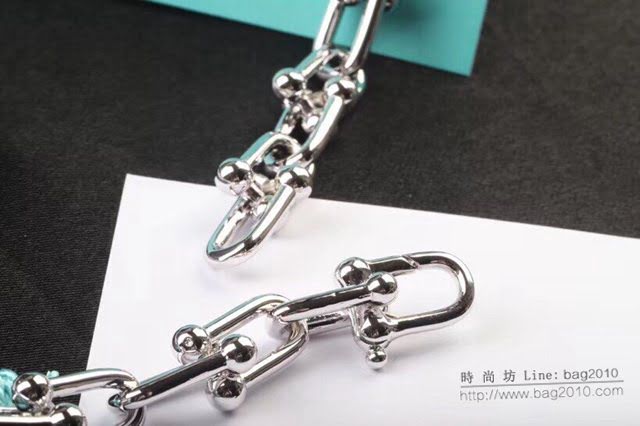 Tiffany飾品 蒂芙尼女士專櫃爆款T系列鏈環手鏈 Tiffany幾何線條手環  zgt1677